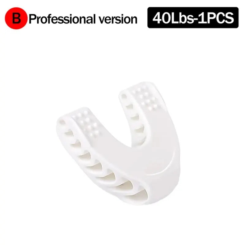 U Shape Jaw Exerciser New Facial Pop N Go Mouth Jawline Face Fitness Muscle Chew Ball Bite Breaker Training Equipment Leedoar