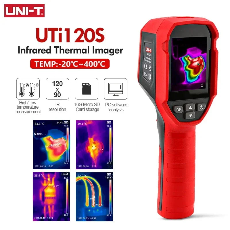 UNI-T UTi 120S Infrared Thermal Imager PCB Circuit Industrial Testing Floor Heating Tube Testing Temperature Thermal Camera Leedoar