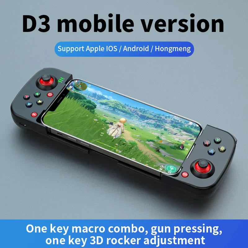 Wireless BT 5.0 Stretchable Game Controller For Mobile Phone Android IOS Gamepad Joystick Eat Chicken Gamepad for PS4 Switch PC Leedoar