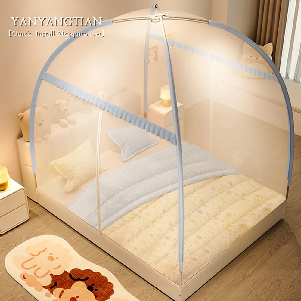 YanYangTian Mongolian Yurt Mosquito Net Bed tent Summer Bed Canopy Camping Cool camping gear Baby bed curtains Princess bed Leedoar