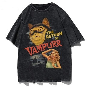 The Return Of Vampurr T-Shirt Men O Neck Cool Summer Oversized T Shirts Short Sleeve Tees Fashion Tops Hip-Hop Streetwear Leedoar