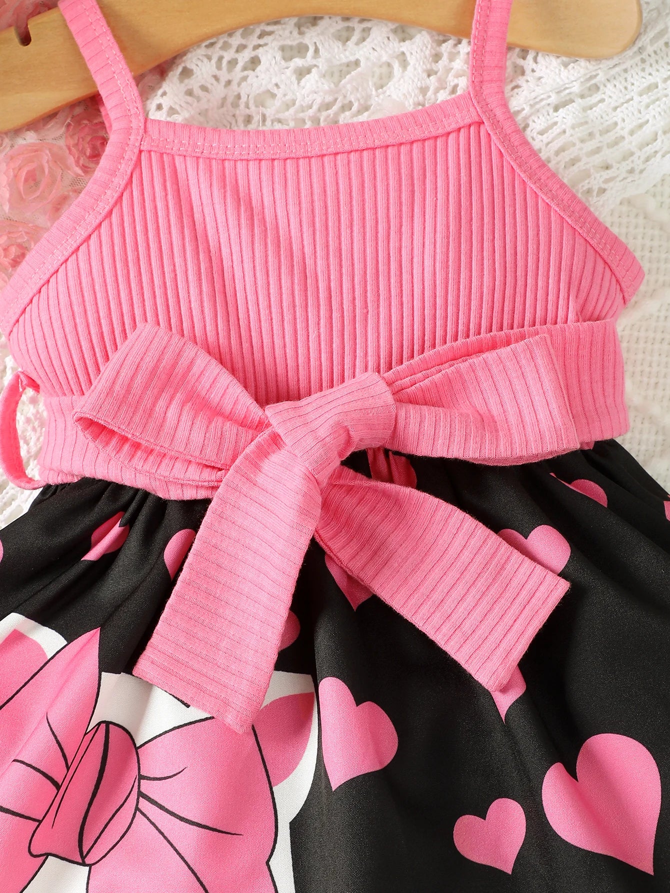 Vestido de moda sin mangas con estampado de dibujos animados para niña recién nacida de 0 a 2 años 