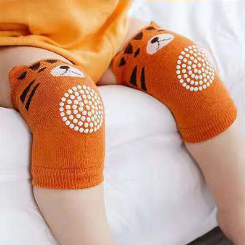 0-3 Years Cotton  Baby Knee Pad Girls Boys Anti-slip Knee Pads Newborn Protector Crawling Elbow Cushion Kid Leging Kneecaps Leedoar