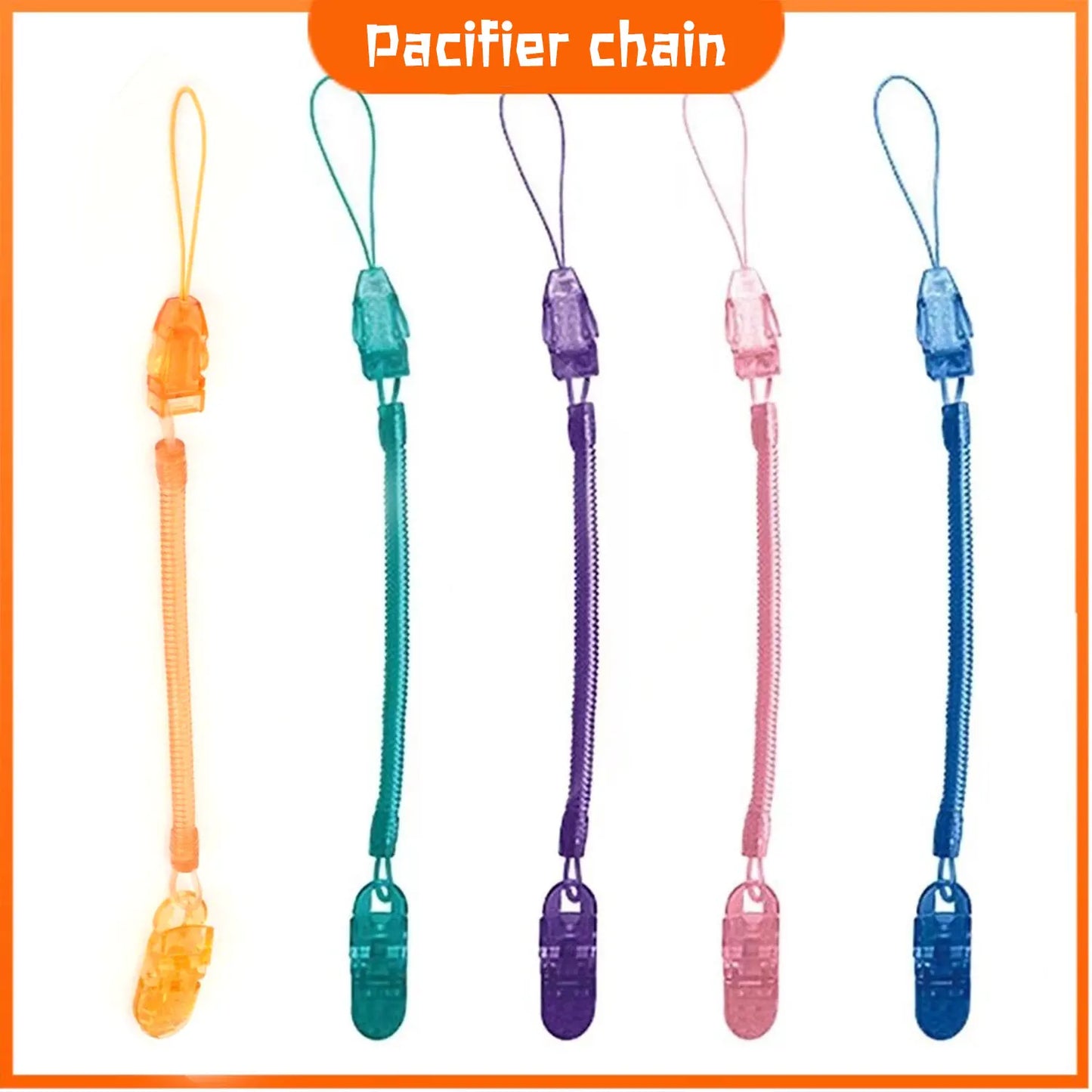 0-3 Years Silicone Round Pacifier Anti-Buck Teeth Teether Pacifier Chain Newborn Birthday Gift Bisphenol A Free