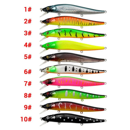 1/10 Pcs Isca De Pesca 11,5 cm/14g Minnow Crankbait Wobblers 3D Olhos Perch Isca Artificial Pike Carp Isca Swim Bait Pesca Pesca 