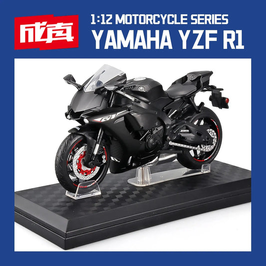 1:12 Scale Motorcycle Model Die Cast Metal with Plastic Parts Motorcycle 2020 YAMAHA YZF-R6 Leedoar