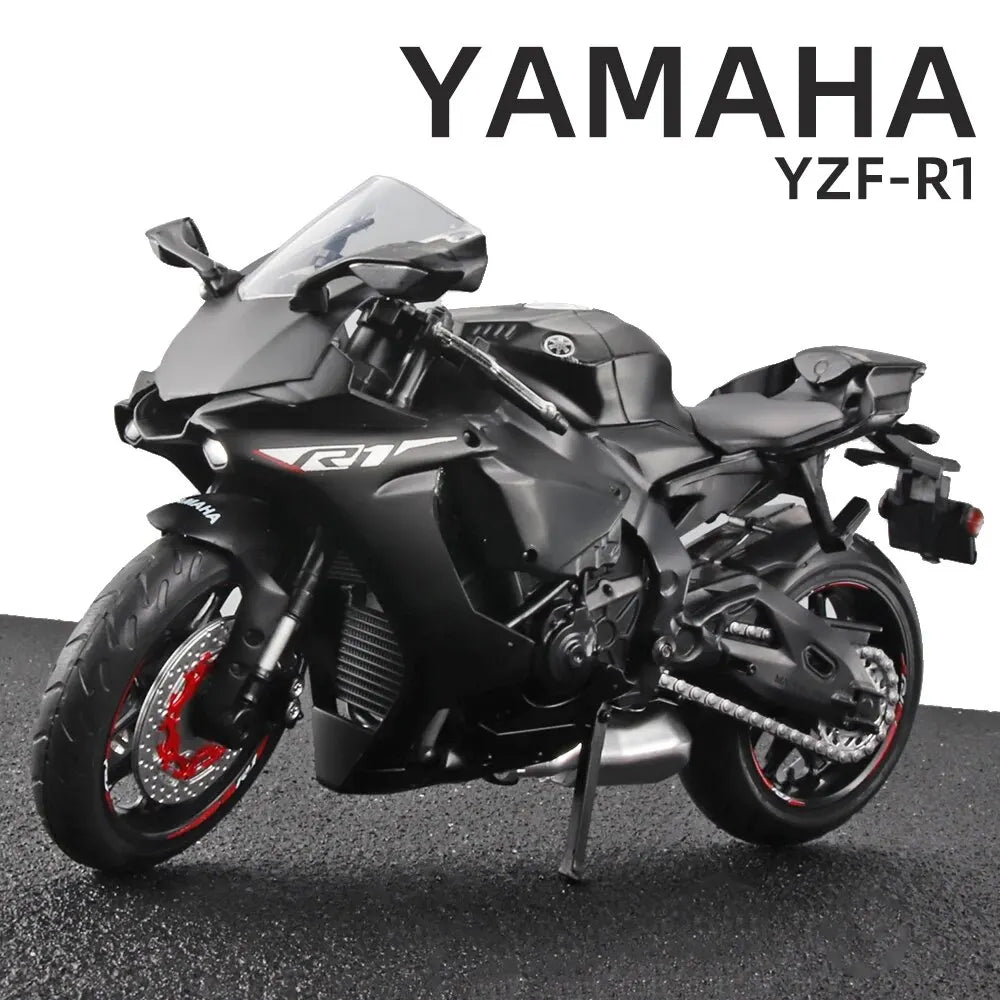 1:12 Scale Motorcycle Model Die Cast Metal with Plastic Parts Motorcycle 2020 YAMAHA YZF-R6 Leedoar