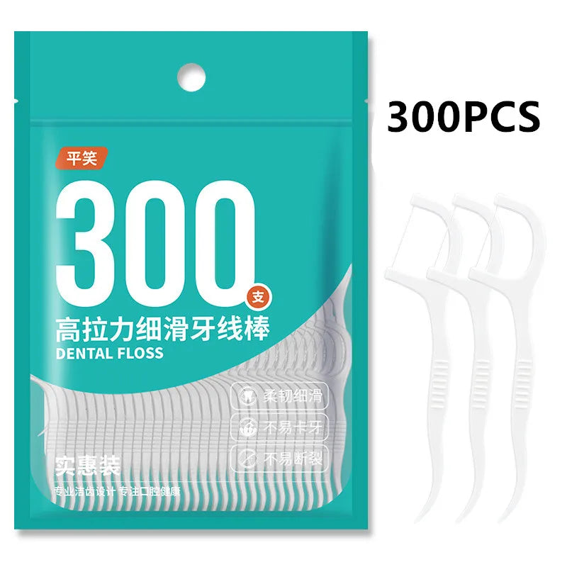 1/2/5 Bag Disposable Dental Floss Dental Floss Picks Clean Between Teeth Interdental Brush Oral Care Toothpick Floss Picks Leedoar