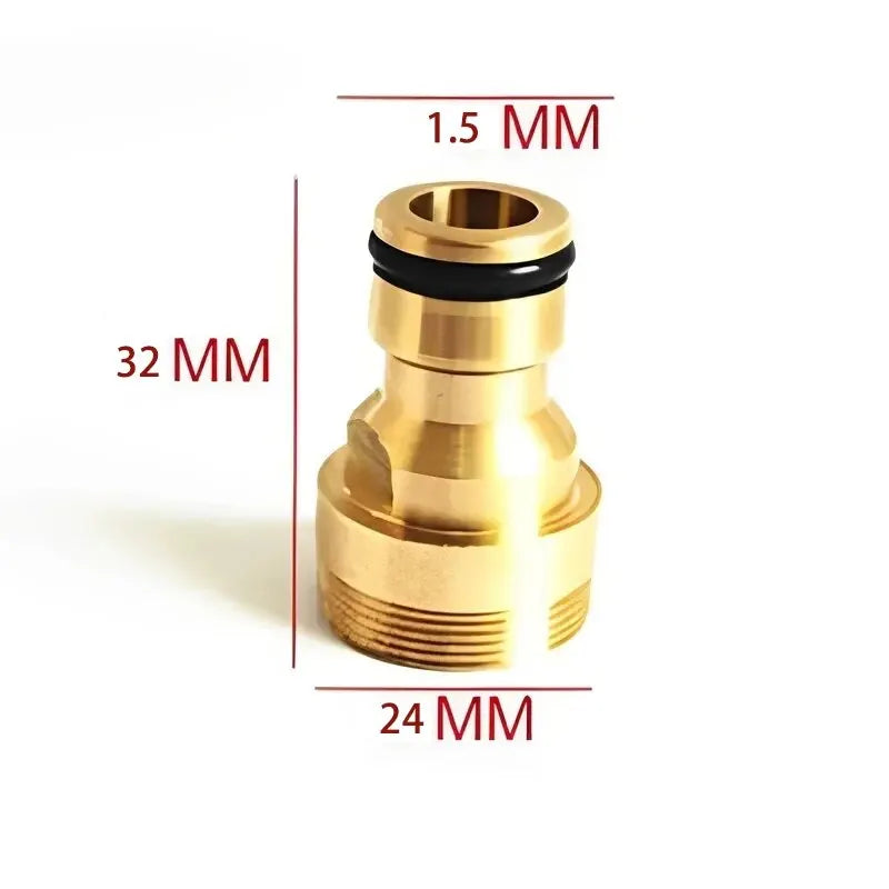 1/2/5PCS Universal Tap Kitchen Adapters Brass Faucet Watering Garden Tools Tap Connector Mixer Hose Adaptor Basin Fitting Leedoar