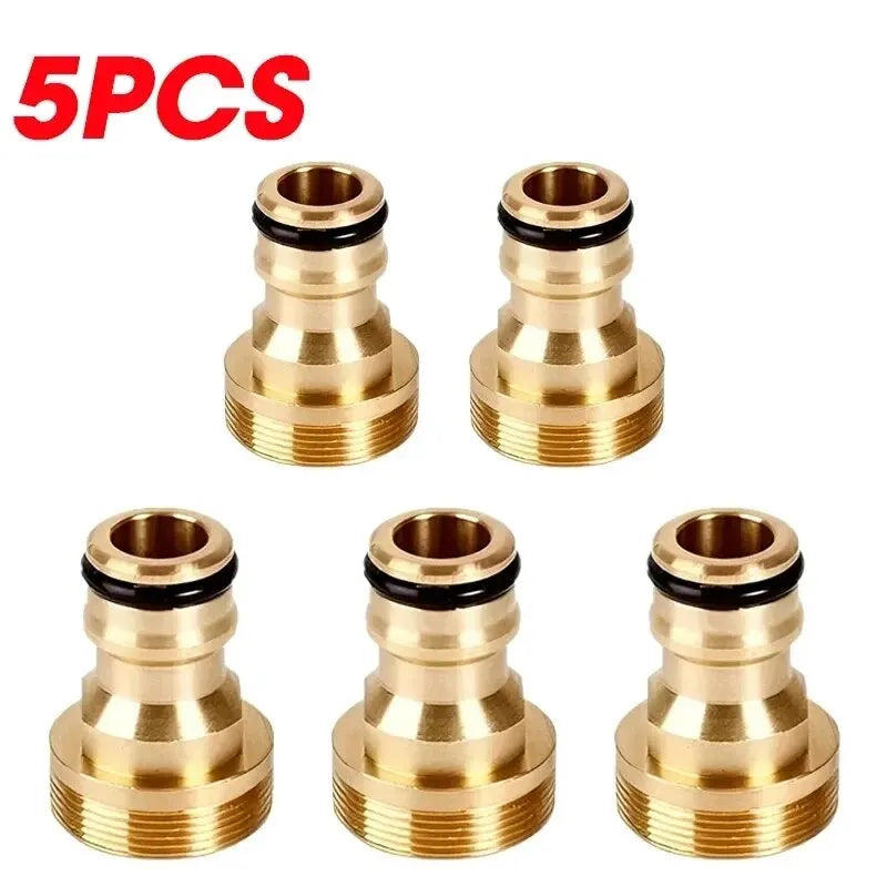 1/2/5PCS Universal Tap Kitchen Adapters Brass Faucet Watering Garden Tools Tap Connector Mixer Hose Adaptor Basin Fitting Leedoar