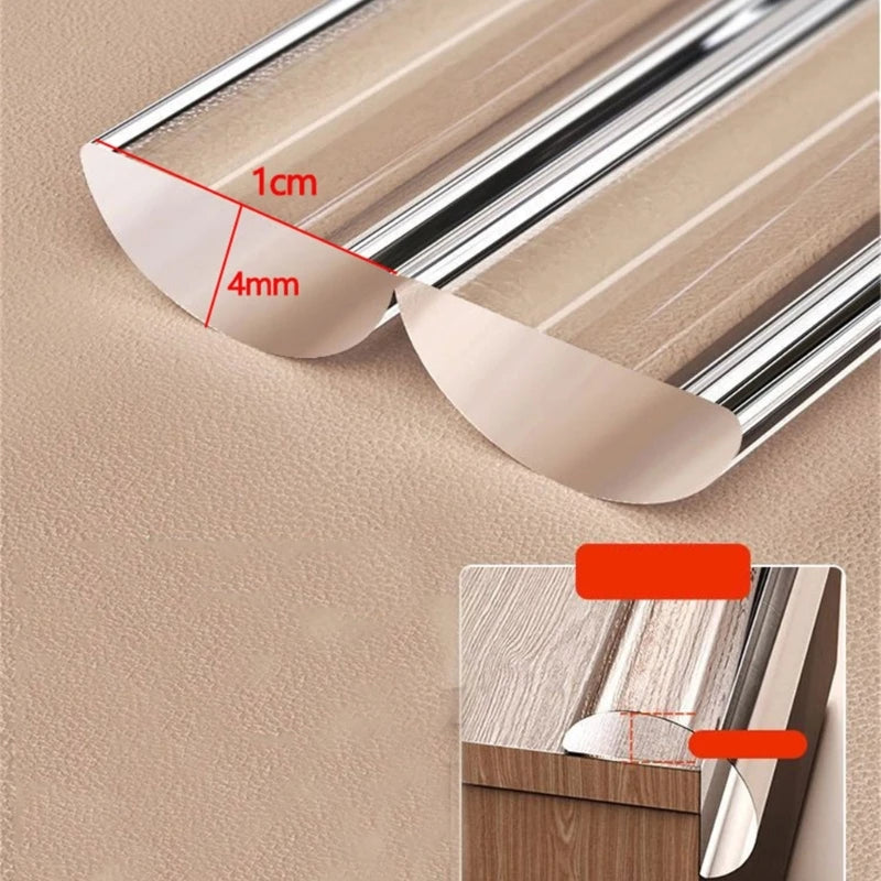 1/2M Table Edge Guard Furniture Corner Protector Strip Self Adhesive Transparent Kids Collision Proof Soft Bumper Baby Safety