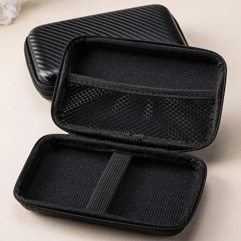 1/2pcs Portable Eva Storage Bag Zipper Pouch Mobile Phone Charger Protection Bag Mobile Hard Disk Bag U Disk Data Cable Storage Leedoar