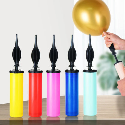 1/3/5 Pcs Random Balloon Pump Air Inflator Hand Push Portable Balloon Accessories For Wedding Birthday Party Decor Supplies Leedoar