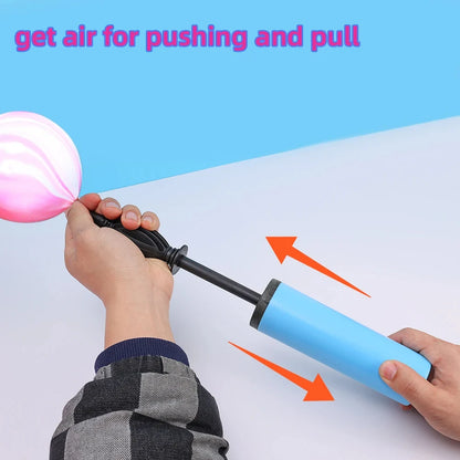 1/3/5 Pcs Random Balloon Pump Air Inflator Hand Push Portable Balloon Accessories For Wedding Birthday Party Decor Supplies Leedoar