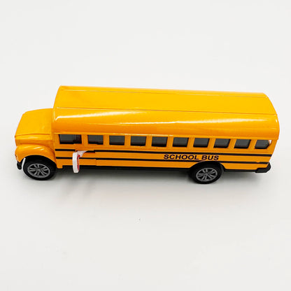 1:32 Alloy Car Game Pull Back Car School Bus Model Can Open The Door Toys Collection Leedoar