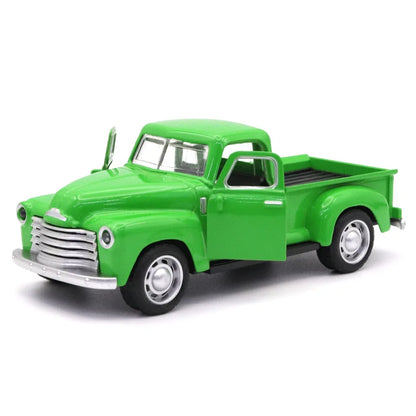 1:32 Escala Clássico Pickups Caminhão Modelo de Carro Liga Pull Back Diecast &amp; Brinquedos Veículo Para Meninos Crianças Coleção de Natal Carro de Brinquedo