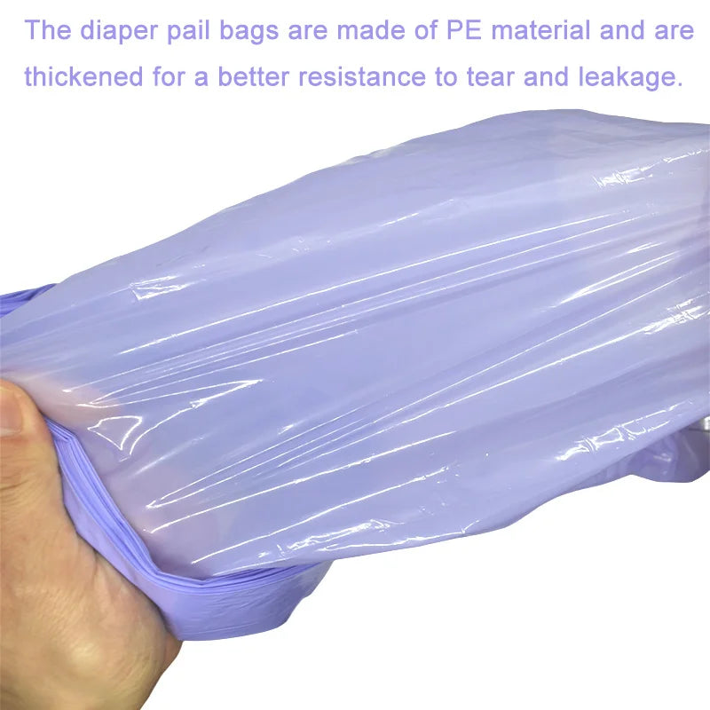 1/5/10Pcs Purple Diaper Pail Refills Bags For Angelcare Trash For Sangenic Tommee Tippee For twist&click For Genie For Munchkin