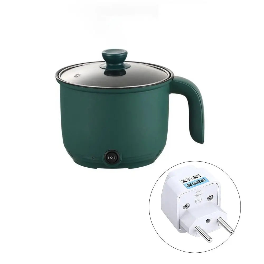 1.5L Capacity Mini Home Cooking Pot Multifunctional Rice Cooker Non Stick Pan Safety Material Potable Stockpot Utility Electrice Leedoar