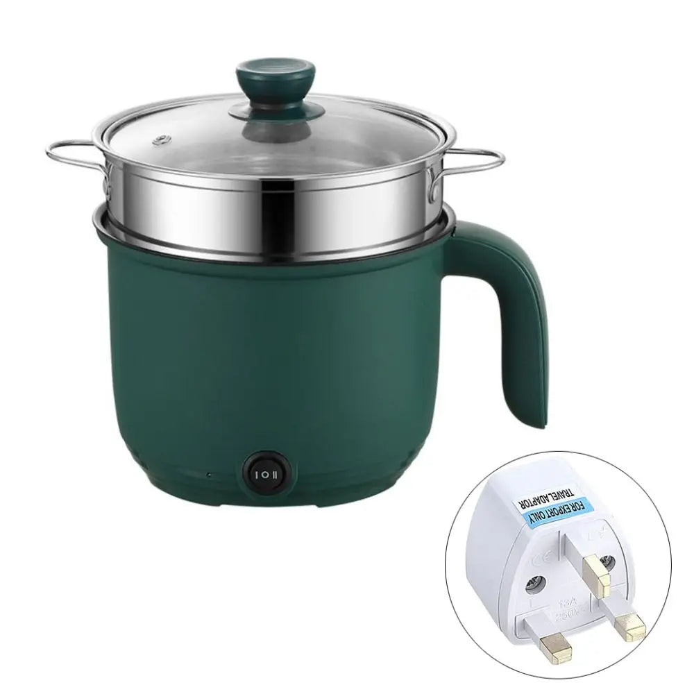 1.5L Capacity Mini Home Cooking Pot Multifunctional Rice Cooker Non Stick Pan Safety Material Potable Stockpot Utility Electrice Leedoar