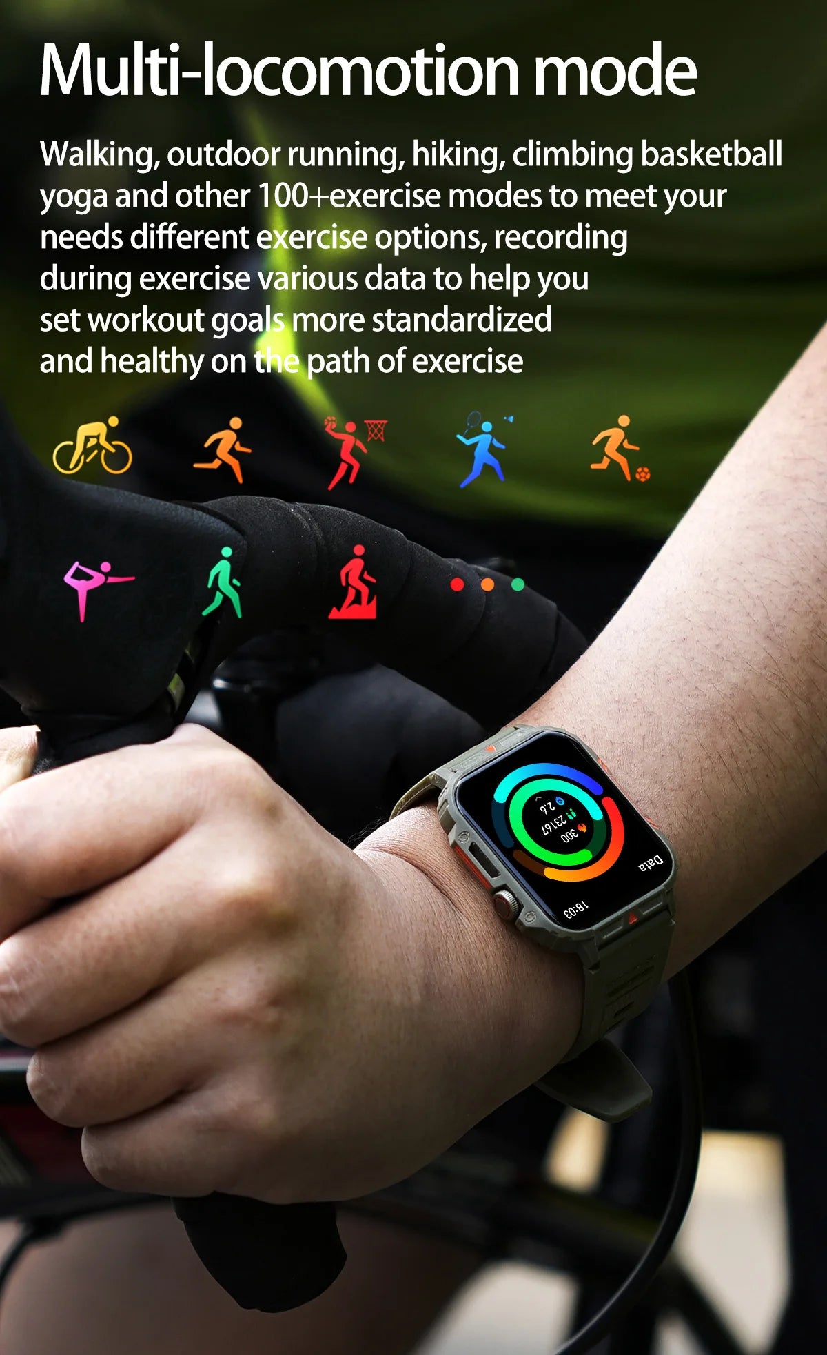 1.91 Outdoor Military Smart Watch Men Bluetooth Call Amoled Smartwatch For Android IOS IP68 Waterproof Sports Fitness Watches Leedoar