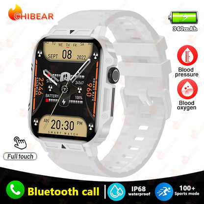 1.95 GPS Outdoor Military Smart Watch Men Bluetooth Call Smartwatch Man For Android IOS IP68 Waterproof Gps Ftiness Watches Man Leedoar