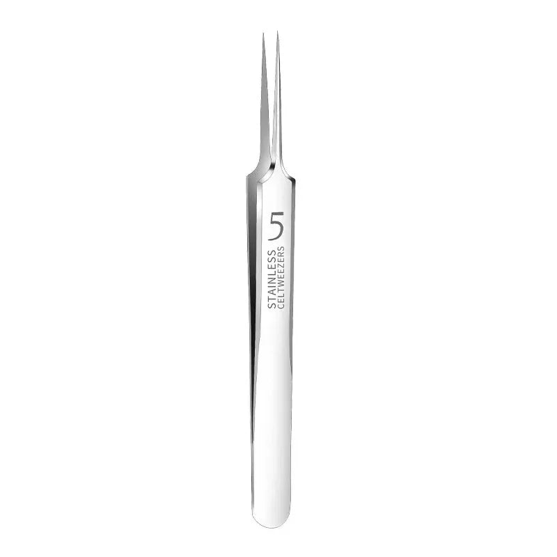 1 Pack Extra Fine No. 5 Cellular Acne Blackhead Tweezers - Facial Beauty Remove Acne Needle Tools for Skin Care Leedoar