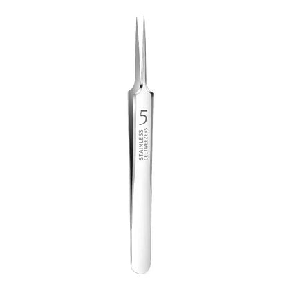 1 Pack Extra Fine No. 5 Cellular Acne Blackhead Tweezers - Facial Beauty Remove Acne Needle Tools for Skin Care Leedoar