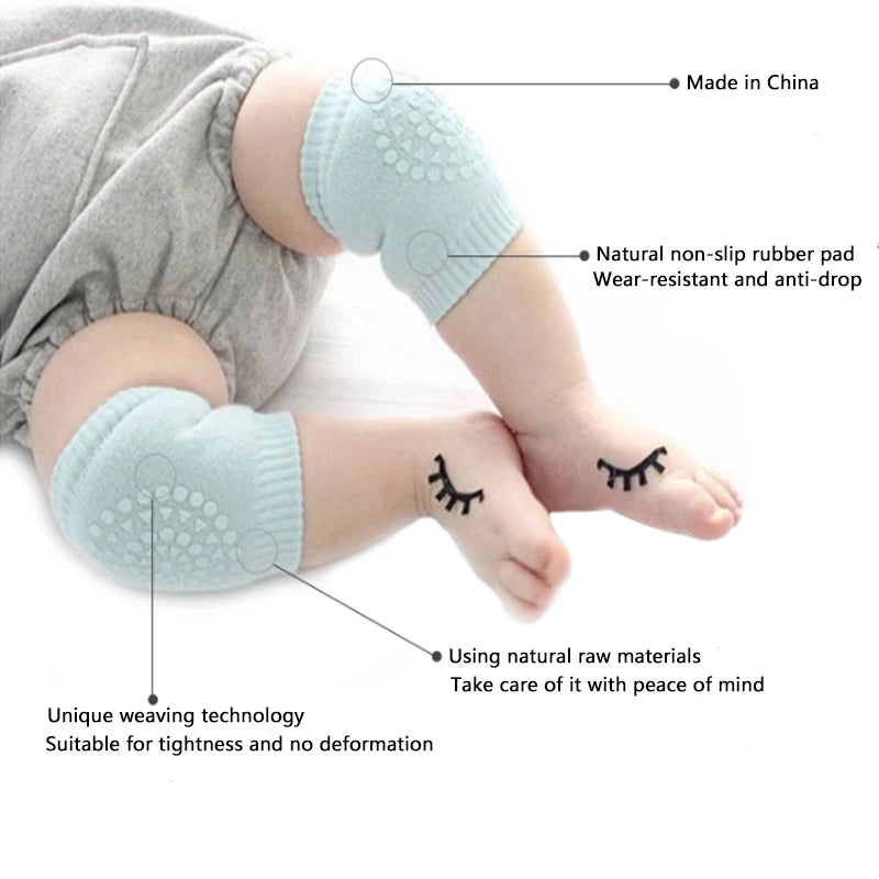 1 Pair Baby Knee Pad Kids Safety Crawling Elbow Cushion Infant Toddlers Baby Leg Warmer Knee Support Protector Baby Kneecap Leedoar