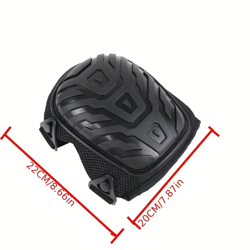 1 Pair of Professional Knee Pads-Thick Gel Cushion,Double Straps & Adjustable Clips - Perfect for Work,Gardening & Construction Leedoar