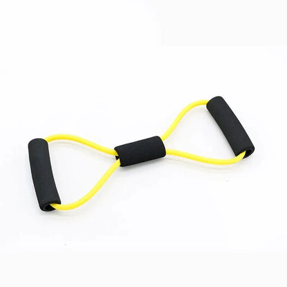 1 Pc 8-shaped Tension Rope Auxiliary Household Elastic Band with Handles Training Equipment For Leg Thigh Arm Strength Training Leedoar