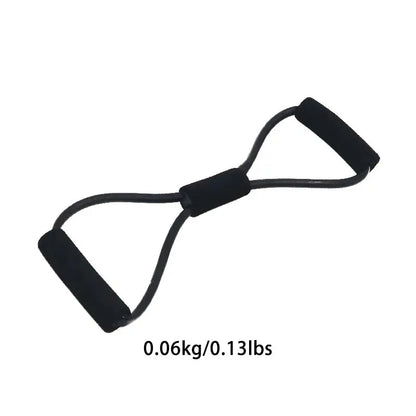 1 Pc 8-shaped Tension Rope Auxiliary Household Elastic Band with Handles Training Equipment For Leg Thigh Arm Strength Training Leedoar