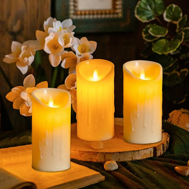 1 Pc Electronic Candle Lights Simulation Of Plastic Candles Wedding Party Birthday Decorations Family Ornaments Decorations Leedoar