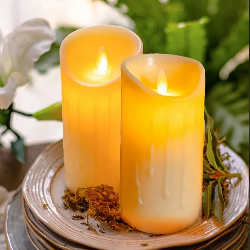 1 Pc Electronic Candle Lights Simulation Of Plastic Candles Wedding Party Birthday Decorations Family Ornaments Decorations Leedoar