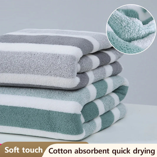 1 Pc Thickened Absorbent Bath Towel Soft Face Towel for Home