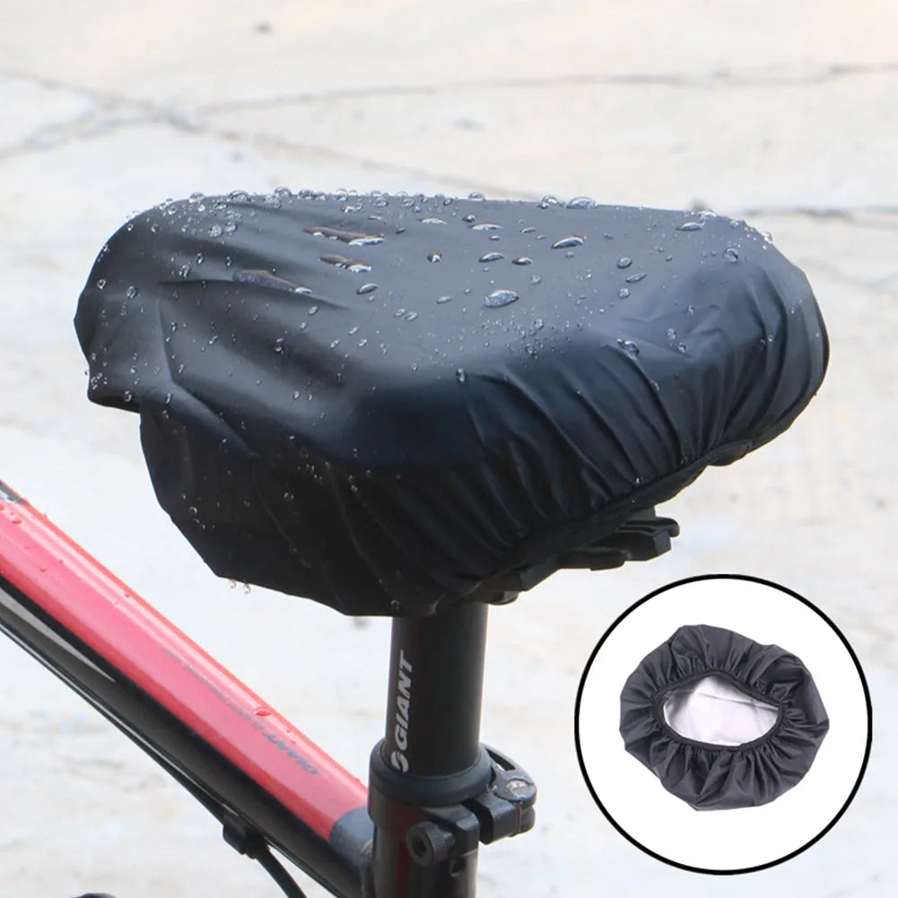 1 Pc Waterproof Bike Seat Cover Bicycle Saddle Cover Protective Waterproof Cloth Cushion Protector Outdoor Biking Guard Leedoar