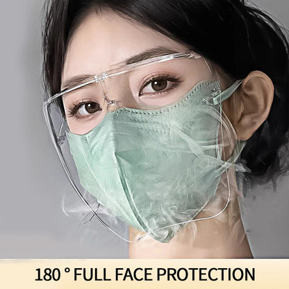 1 pieza de máscara protectora antivaho y antisalpicaduras de alta definición transparente de cara completa, gafas de alta transparencia, herramienta para decoración de uñas 