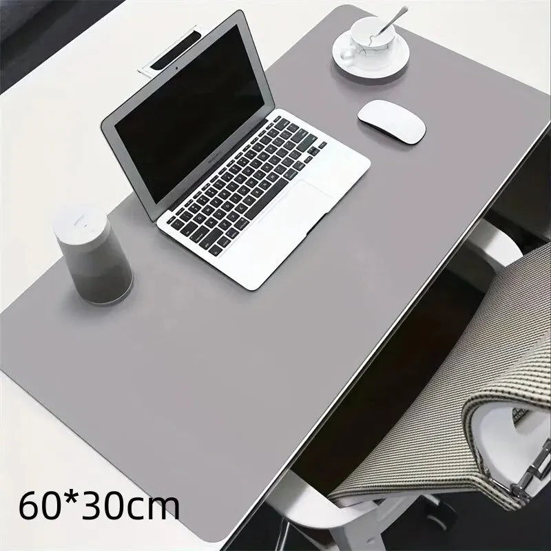 1 Pcs Large Size 60*30mm Office Desk Protector Mat PU Leather Waterproof Mouse Pad Desktop Keyboard Desk Pad Gaming Mousepad Leedoar