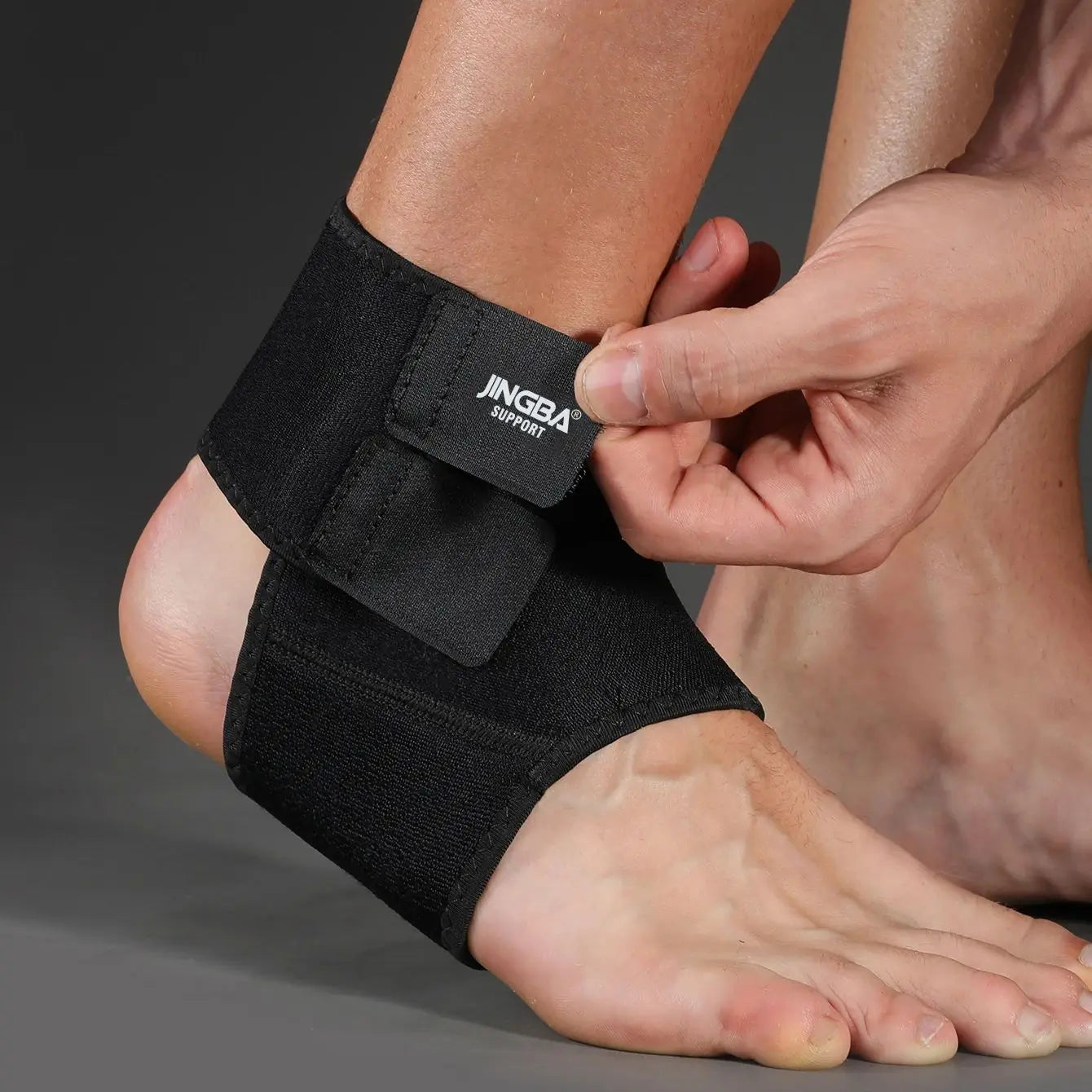 1 Piece Adjustable Neoprene Ankle Support for Running Basketball Leedoar