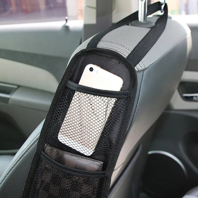 1 Piece Car Seat Back Hanging Bag Oxford Cloth Waterproof Thermal Pressure Resistant Handle Side Storage Bag Vehicle Compression Leedoar