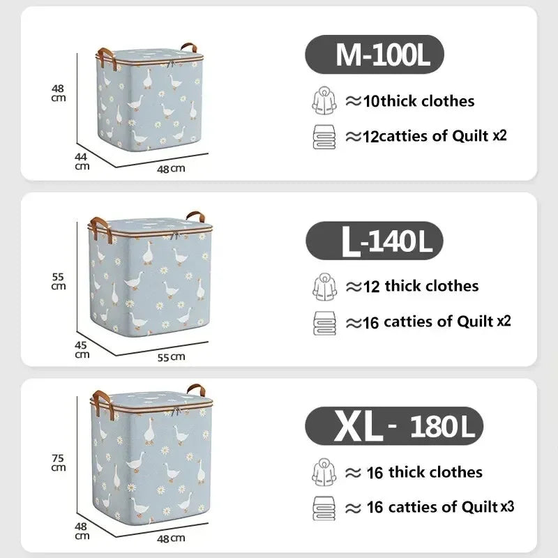 1 Piece Pouch Storage Bag Organizer Used To Store Daily Necessities Foldable Waterproof Material High-Capacity Leedoar