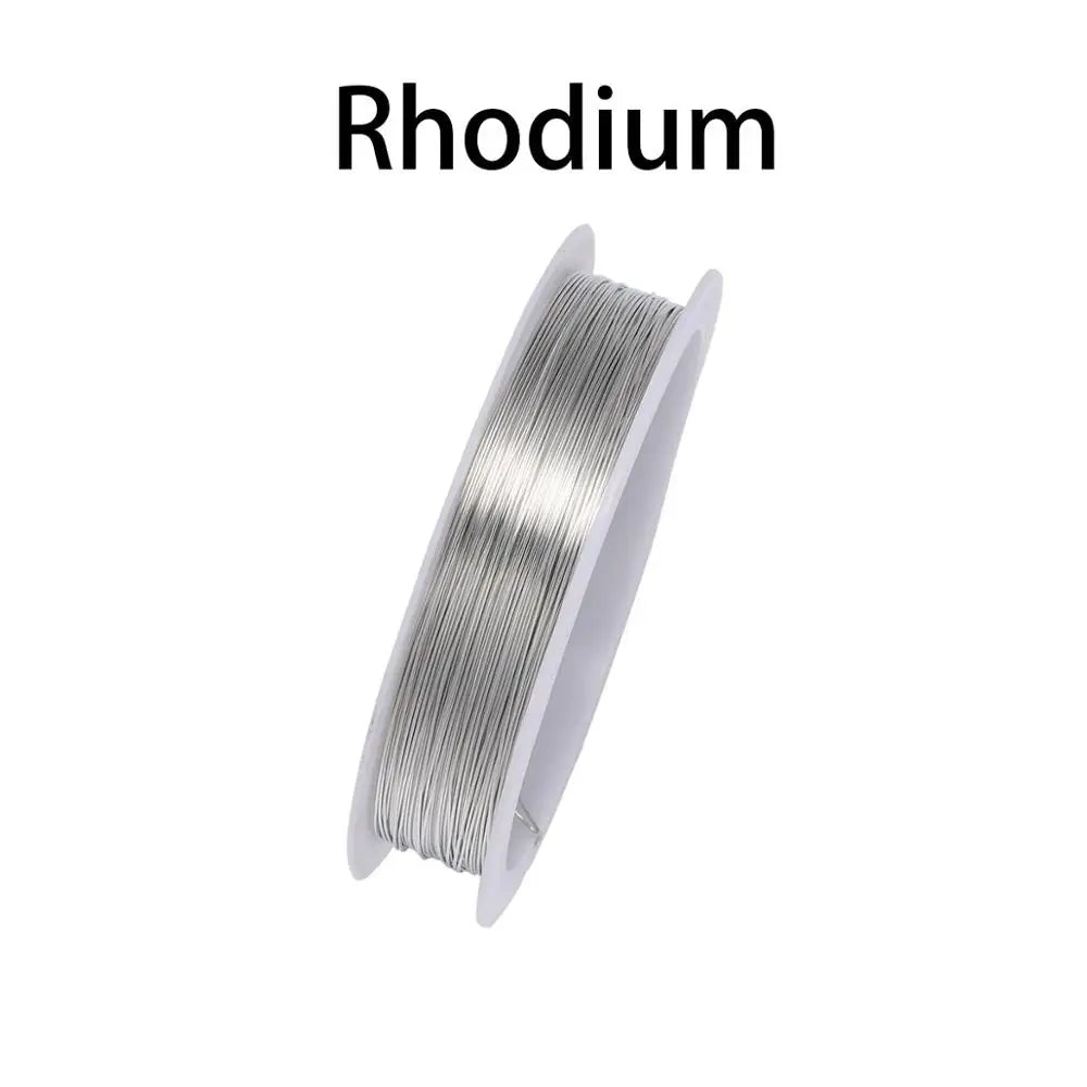 1 Roll 0.2/0.3/0.4/0.5/0.6/0.7/0.8/1mm Sturdy Copper Wire Beading Wire For Bracelet Necklace DIY Jewelry Making Accessories Leedoar