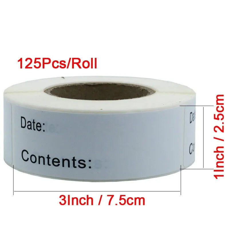 1 Roll Of Date Labels Stickers For Food Storage Labels Date Content Home Kitchen Packaging Condiments Mark Date Stickers Labels Leedoar