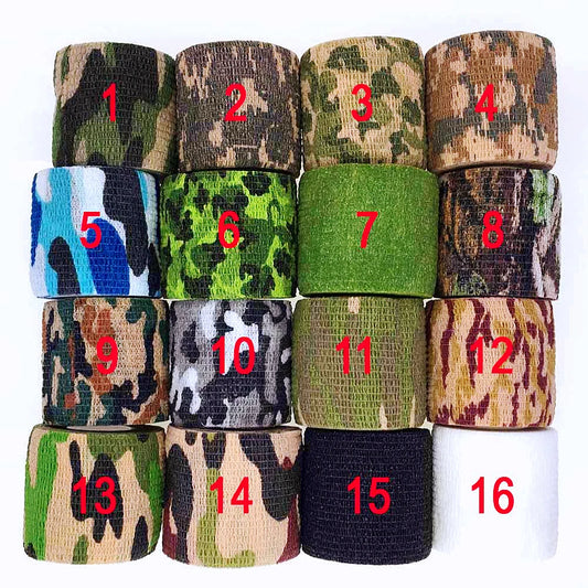 1 rolo U Pick 4,5 m * 5 cm impermeável ao ar livre camuflagem caminhadas acampamento caça camuflagem furtiva fita envoltórios