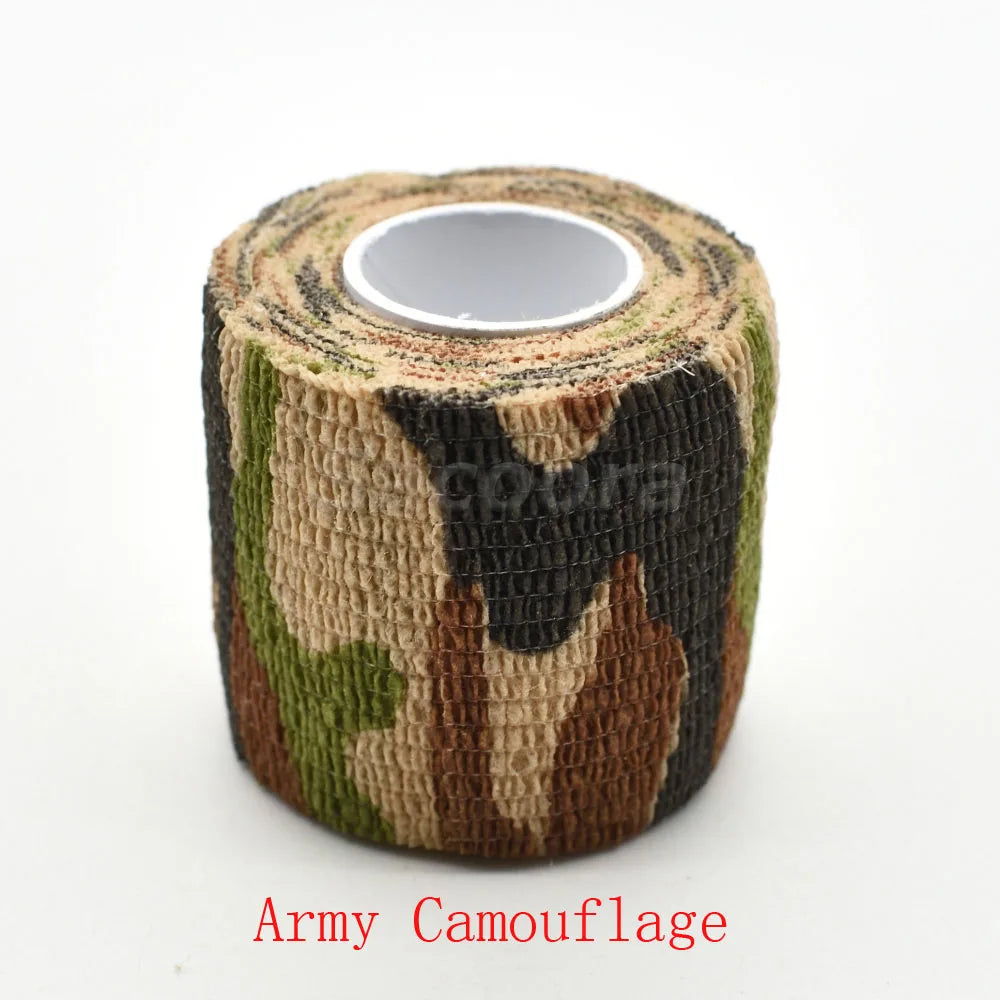 1 Roll U Pick 4.5m*5cm Waterproof Outdoor Camo Hiking Camping Hunting Camouflage Stealth Tape Wraps Leedoar