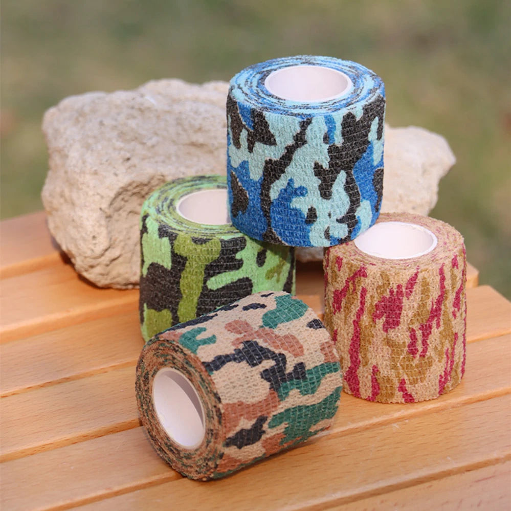 1 Roll U Pick 4.5m*5cm Waterproof Outdoor Camo Hiking Camping Hunting Camouflage Stealth Tape Wraps Leedoar