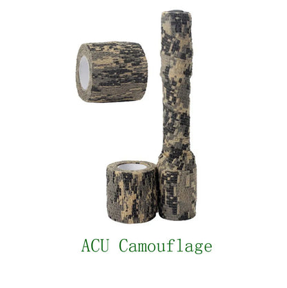 1 Roll U Pick 4.5m*5cm Waterproof Outdoor Camo Hiking Camping Hunting Camouflage Stealth Tape Wraps Leedoar