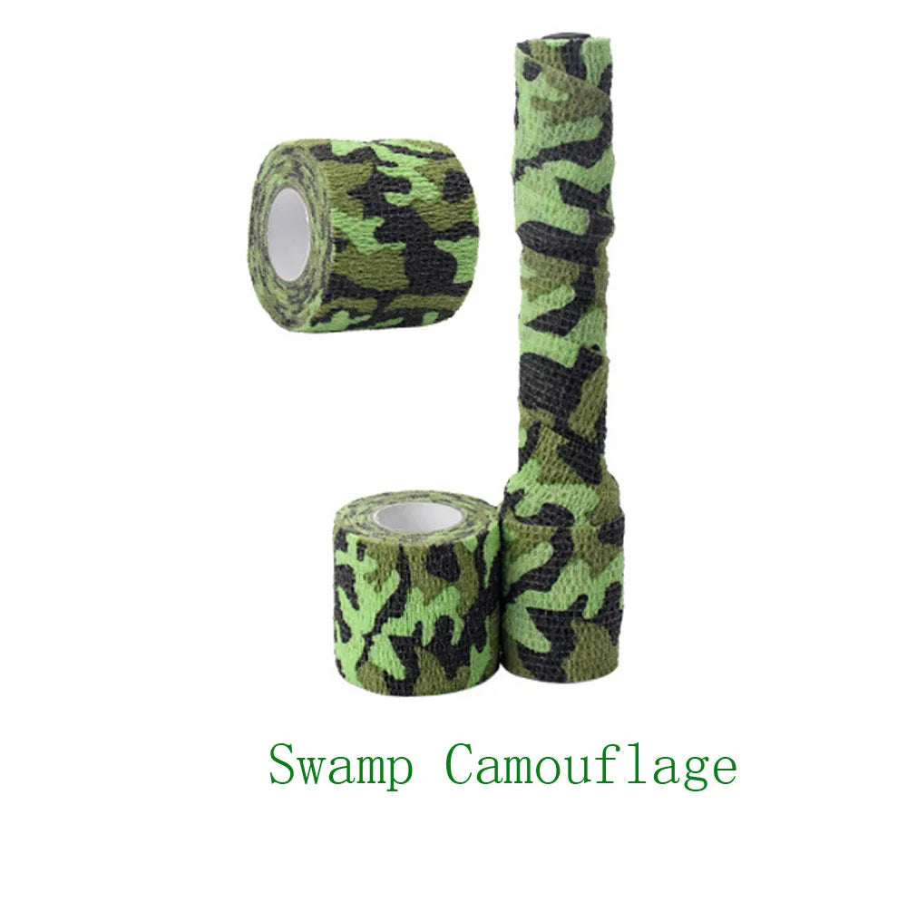 1 Roll U Pick 4.5m*5cm Waterproof Outdoor Camo Hiking Camping Hunting Camouflage Stealth Tape Wraps Leedoar