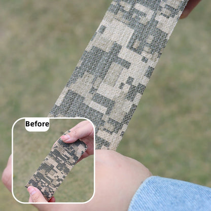 1 Roll U Pick 4.5m*5cm Waterproof Outdoor Camo Hiking Camping Hunting Camouflage Stealth Tape Wraps Leedoar