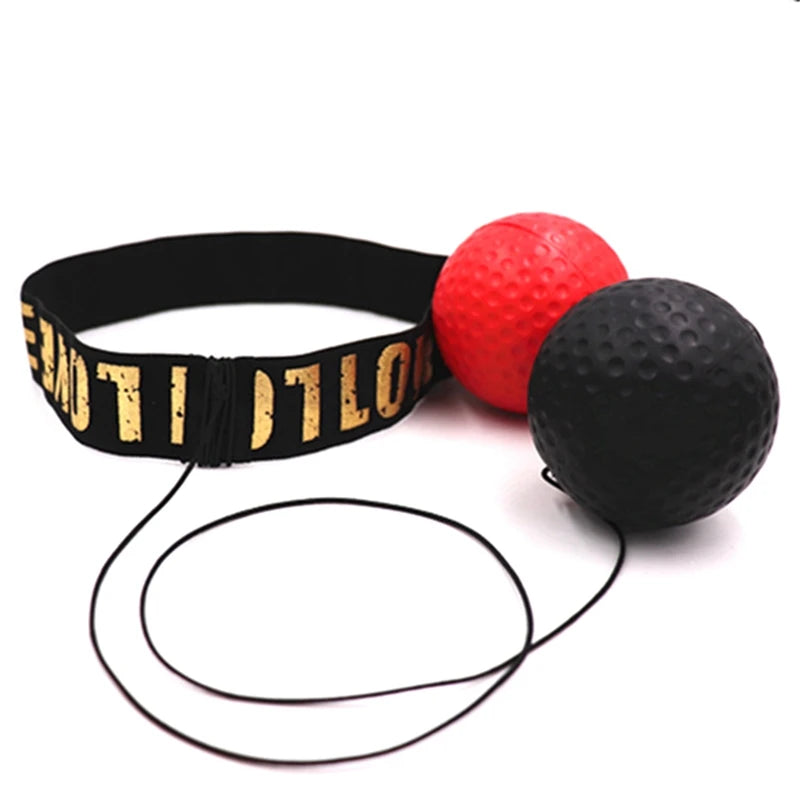 1 Set Boxing Reflex Speed Punch Ball Sanda Boxer Raising Reaction Force Hand Eye Training Set Stress Gym Boxing Exercise Leedoar