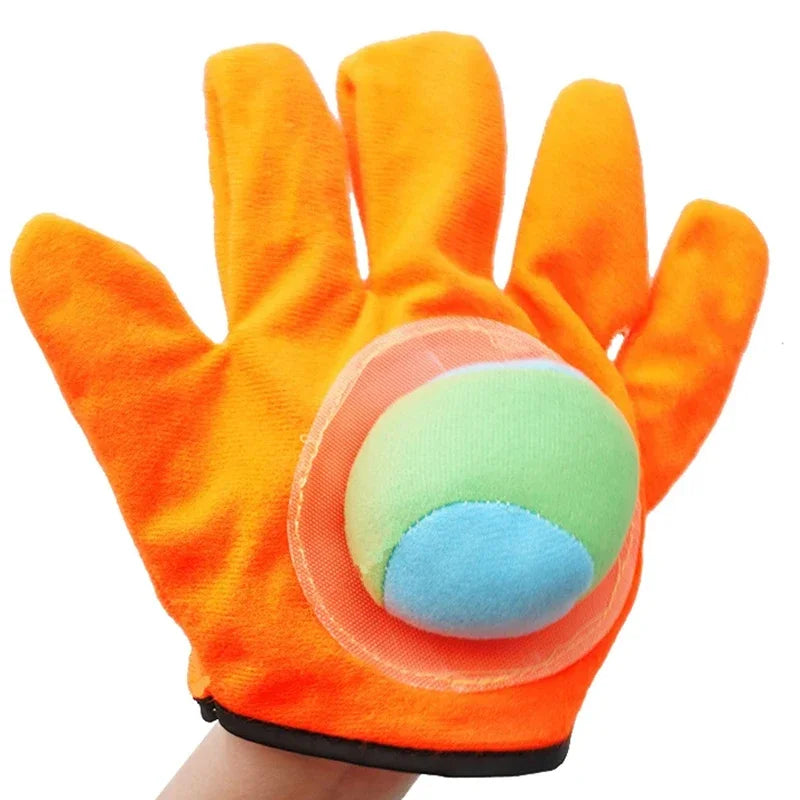 1 Set Kids Sucker Sticky Ball Toy Outdoor Fun Sports Catch Ball Game Parent-child Multiplayer Interactive Games Exercise Toys Leedoar